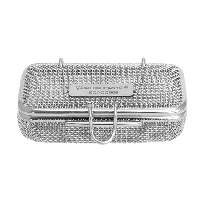 Ohio Forge Mesh Basket Hinged Lid Snap Closure - 80mm x 40mm x 20mm