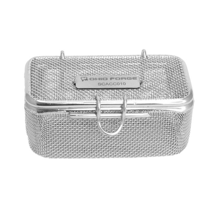 Ohio Forge Mesh Basket Hinged Lid Snap Closure - 80mm x 40mm x 40mm 